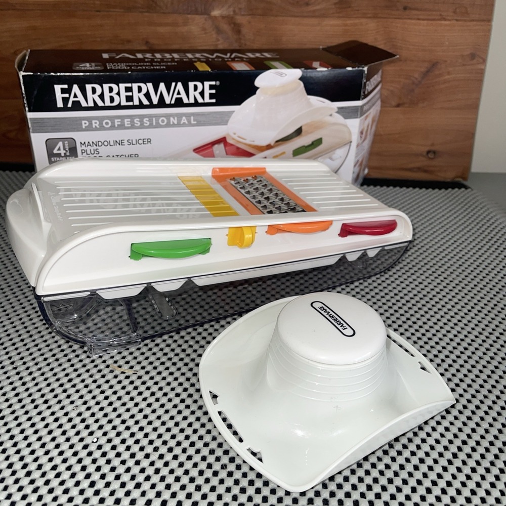 Farberware Professional Mandolin Multi Slicer 4 Cutting Blades Brand New Sealed